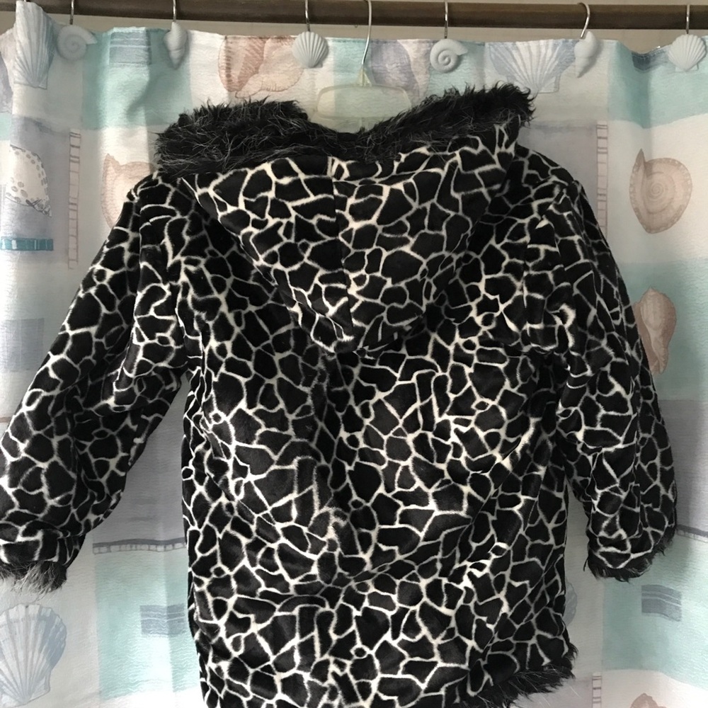 Flapdoodles LIKE NEW reversible faux fur coat sz 8 - Picture 3 of 8